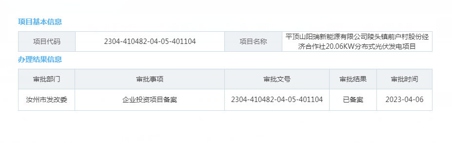 平顶山阳瑞新能源有限公司陵头镇前户村股份经济合作社20.06KW分布式光伏发电项目.png
